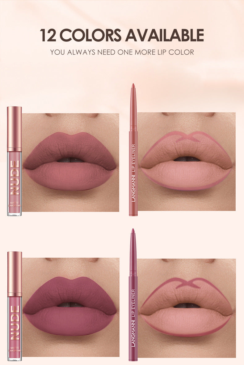 12 Set Matte Lip Gloss Box