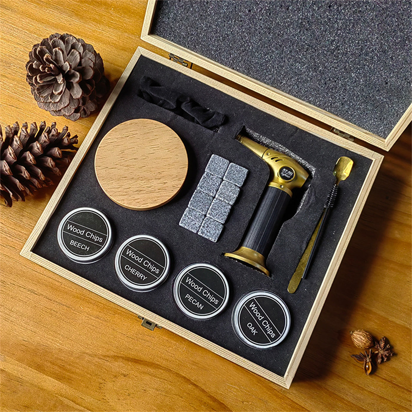 Wooden Cocktail Smoke Maker Gift Box