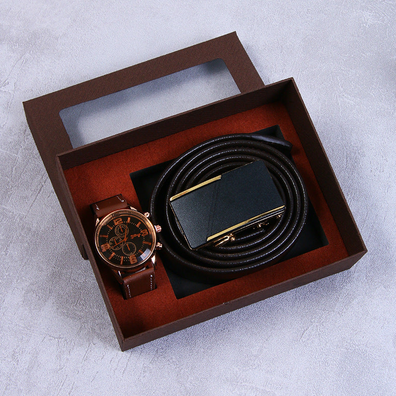 Men's Business Watch Belt Gift Basket