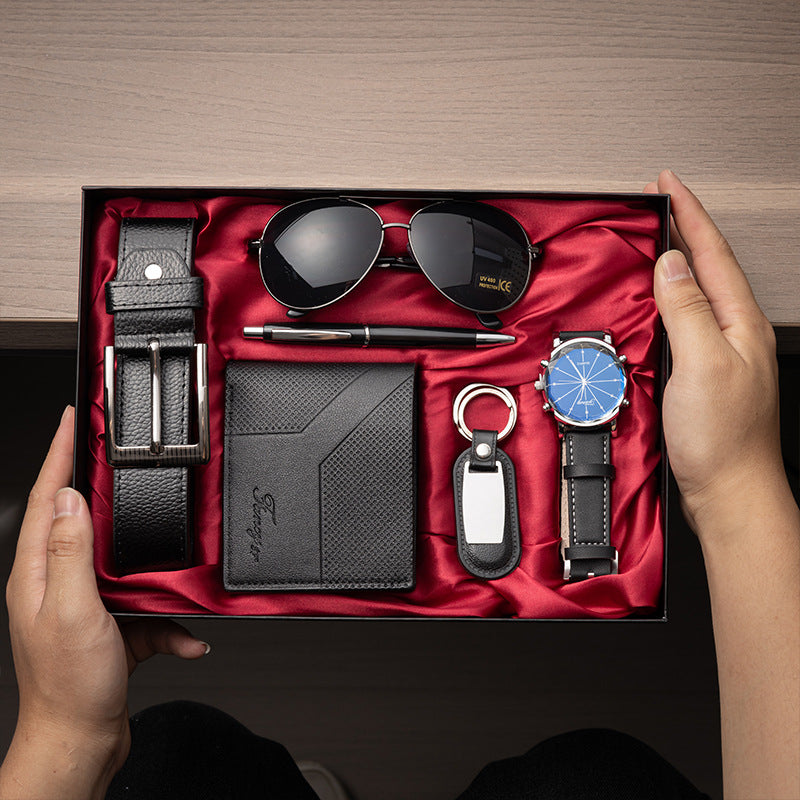 Men's Business Watch Belt Gift Basket