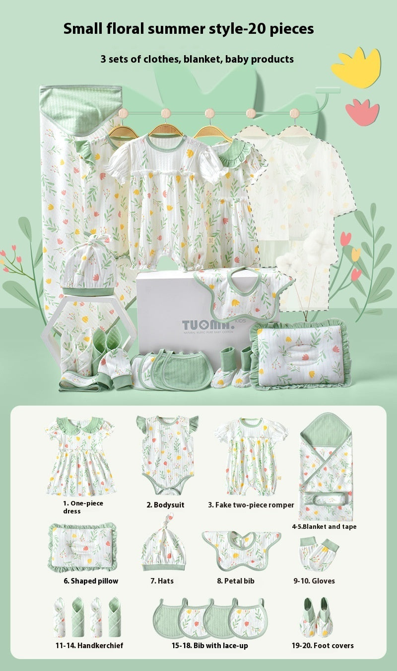 Babies Newborn Summer Thin Floral Gift Box