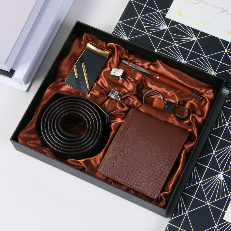 Men's Business Watch Belt Gift Basket