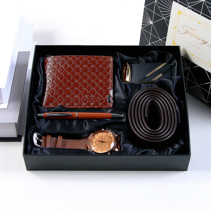 Men's Business Watch Belt Gift Basket
