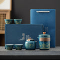 Tea Set Ceramic One Pot Four Cups Gift Box