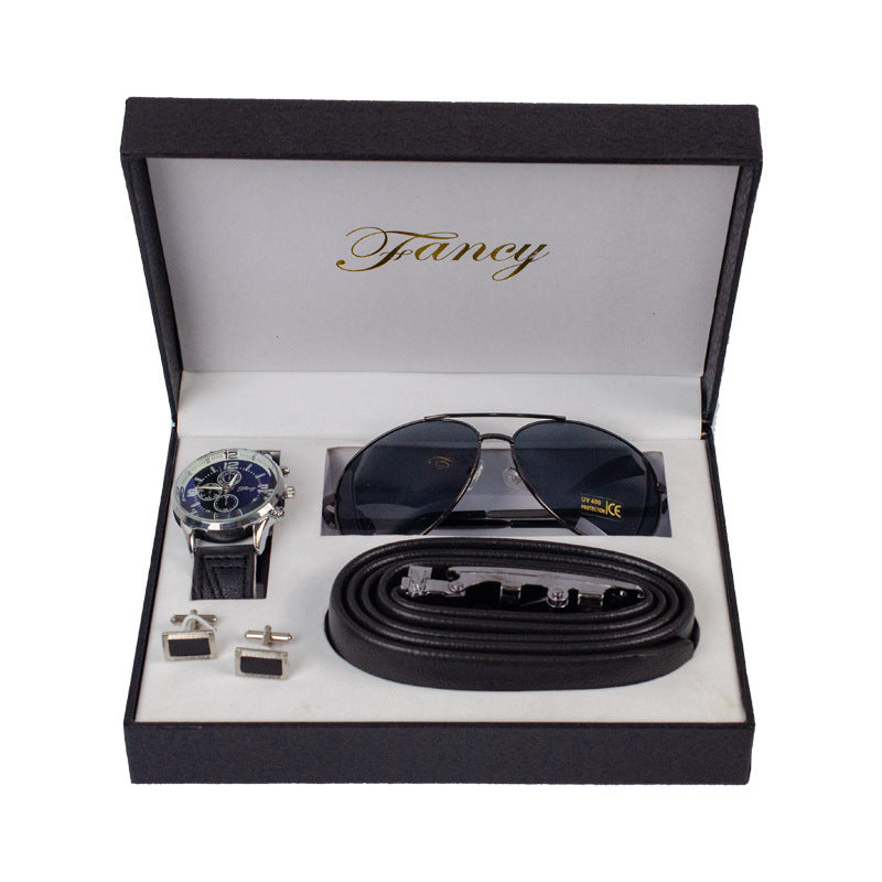 Men's Business Watch Belt Gift Basket