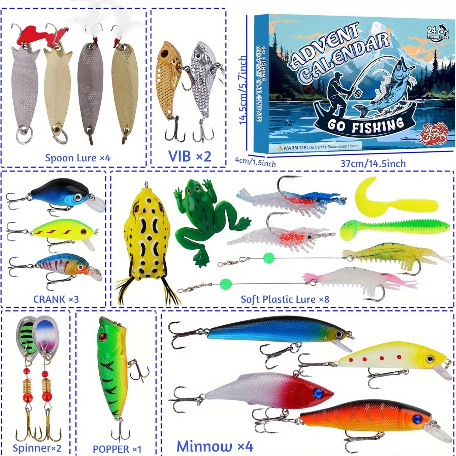 Fishing Lure Gift Box for Fishing Lovers