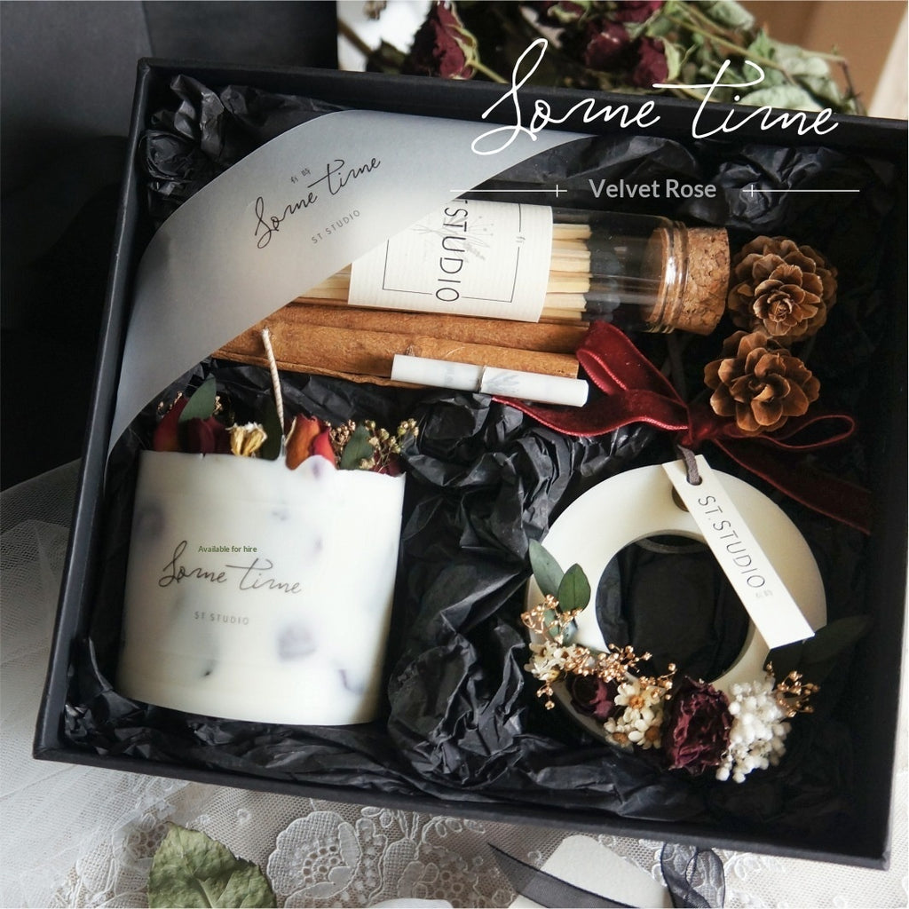 Rose Handmade Candle Gift Set Aromatherapy Candle