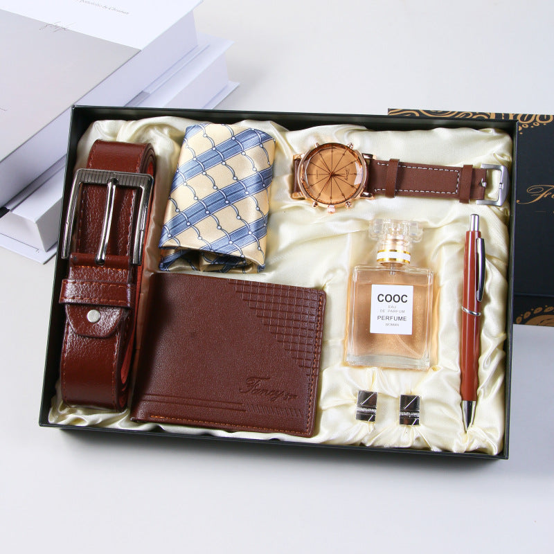 Men's Business Watch Belt Gift Basket
