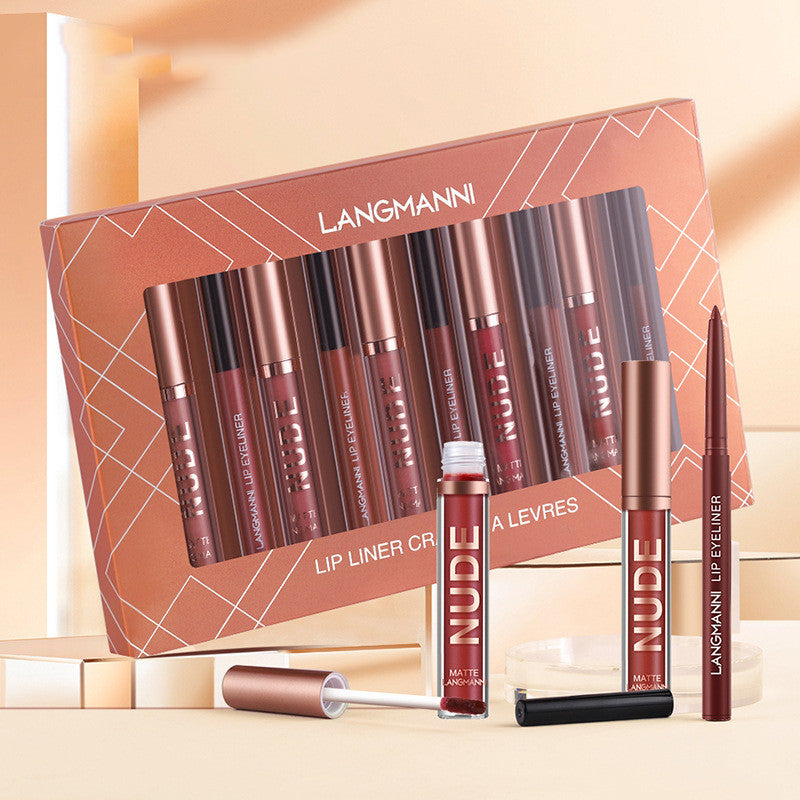 12 Set Matte Lip Gloss Box