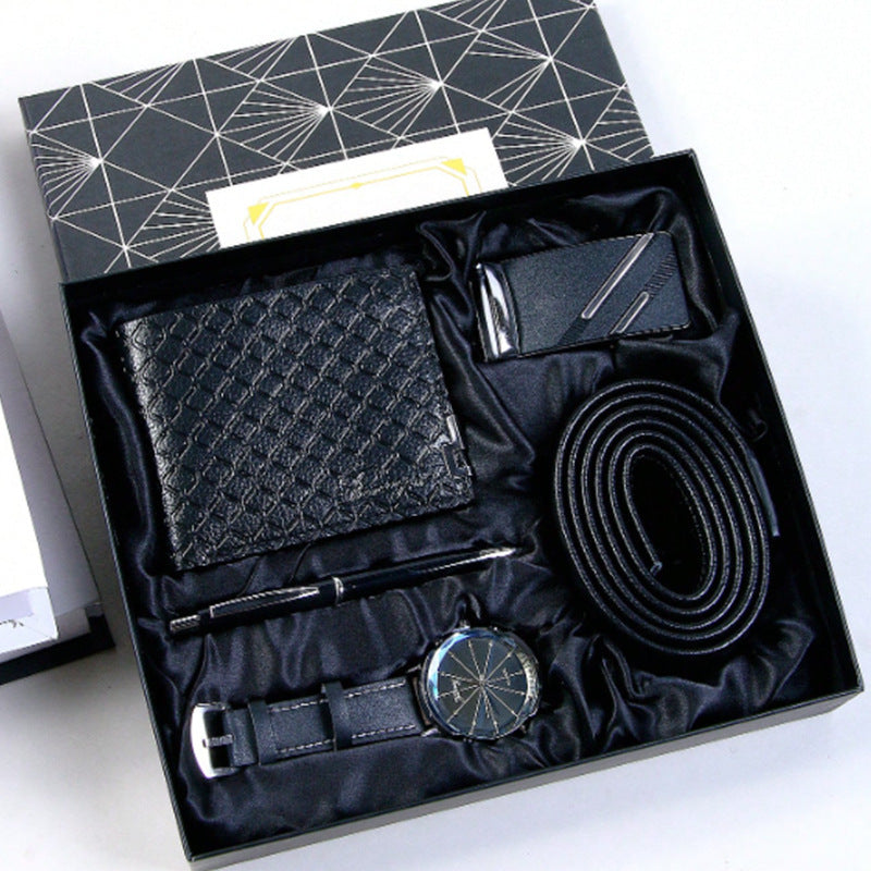 Men's Business Watch Belt Gift Basket