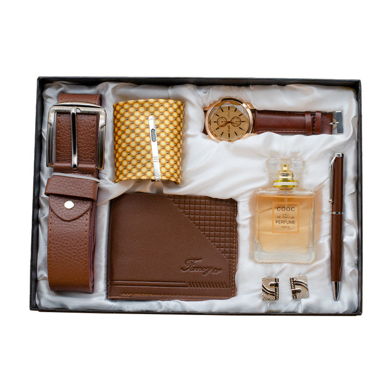 Men's Eight-Piece Gift Basket Set