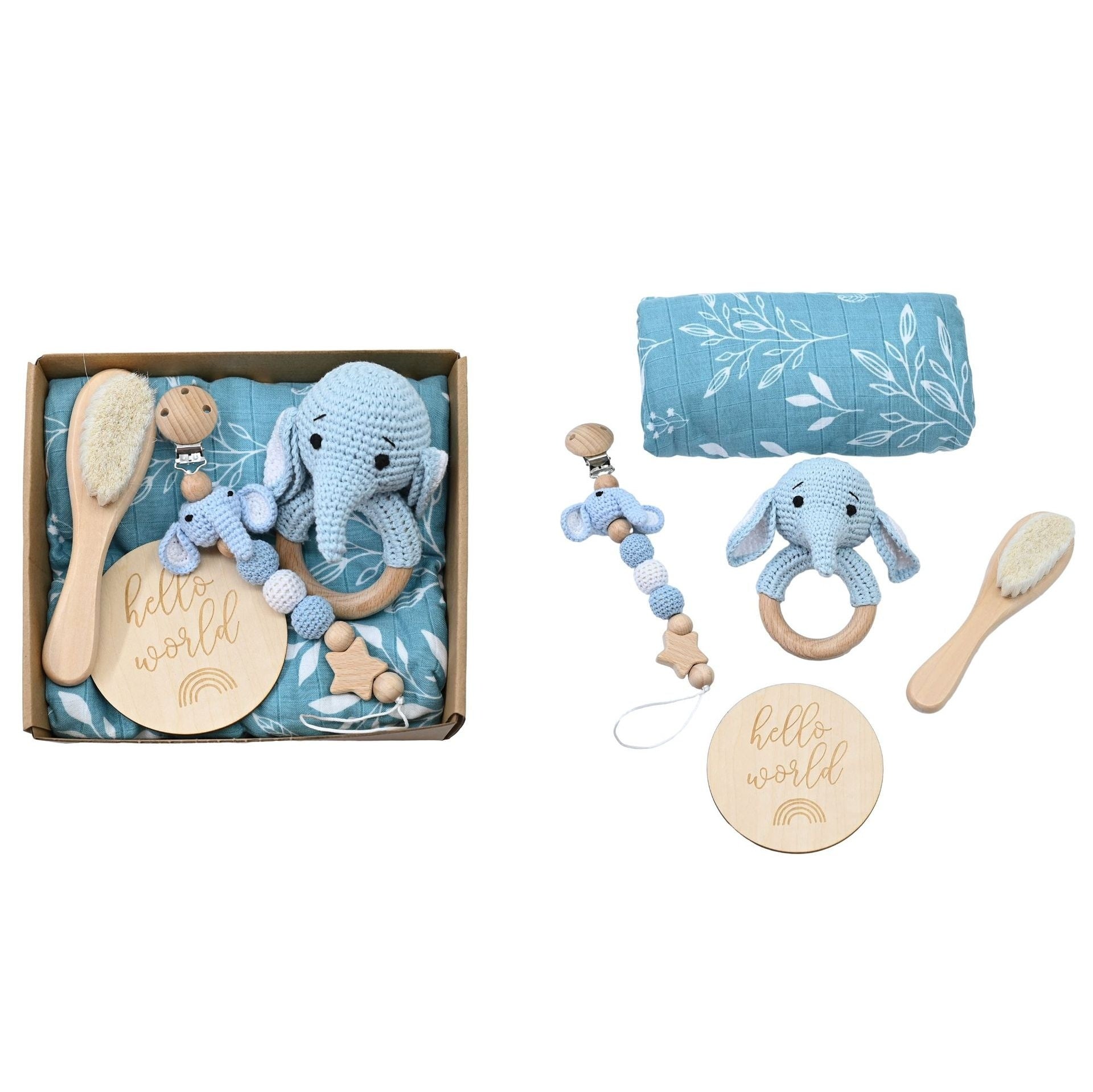 Baby Newborn Gift Basket Rattle Drum