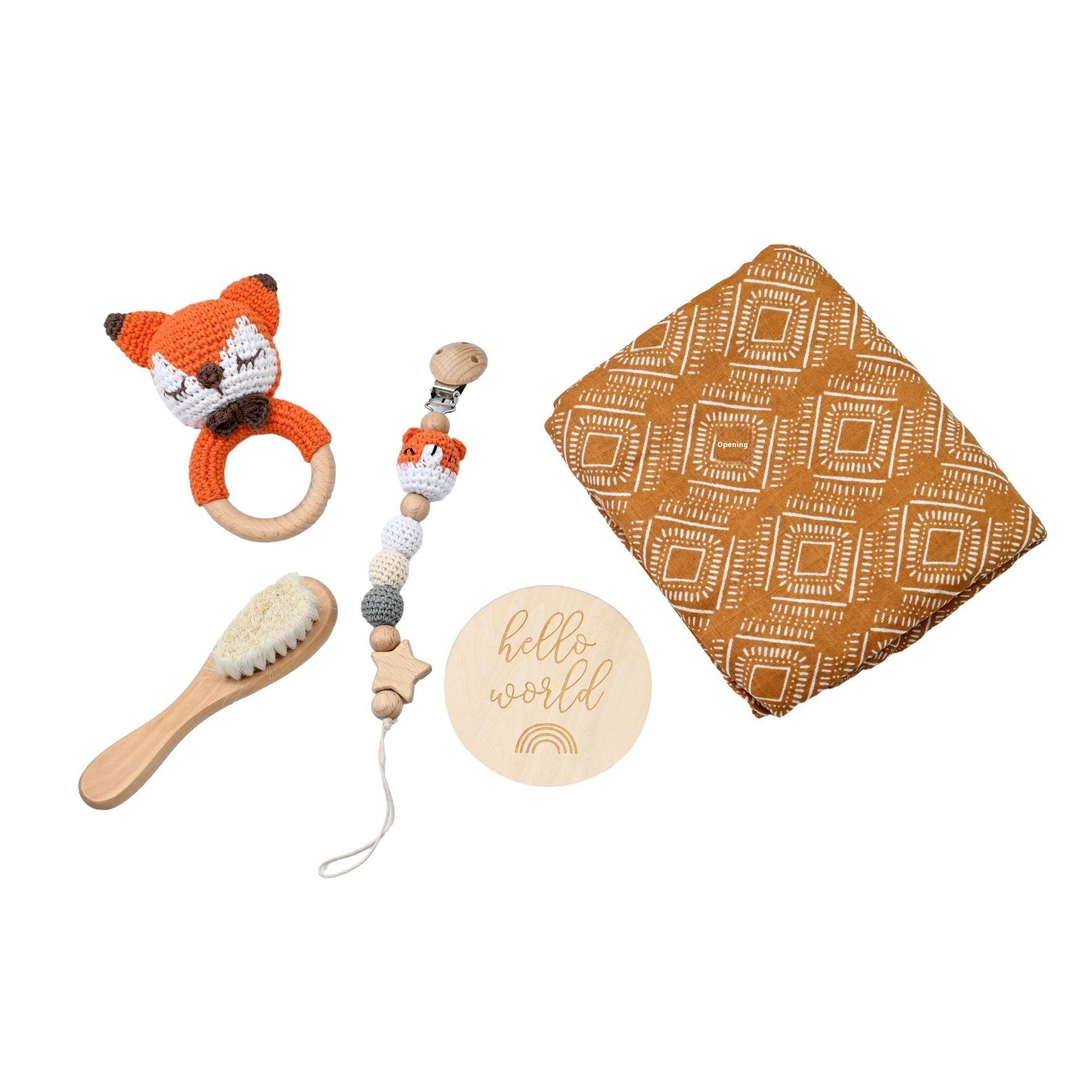 Baby Newborn Gift Basket Rattle Drum