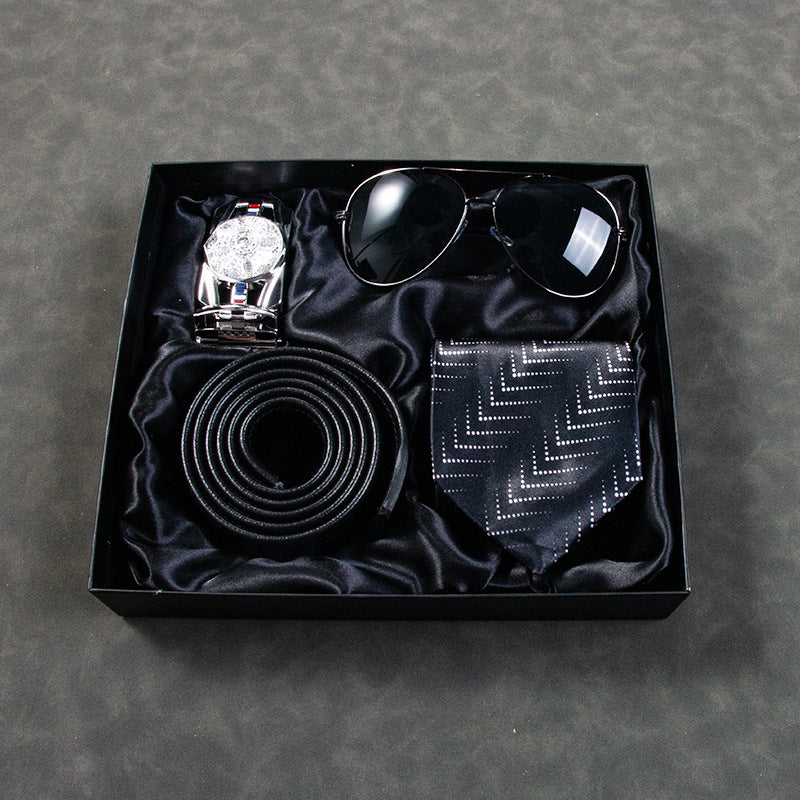 Men's Business Watch Belt Gift Basket