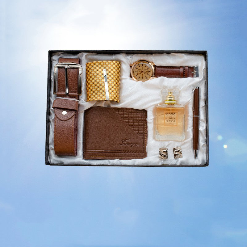 Men's Eight-Piece Gift Basket Set