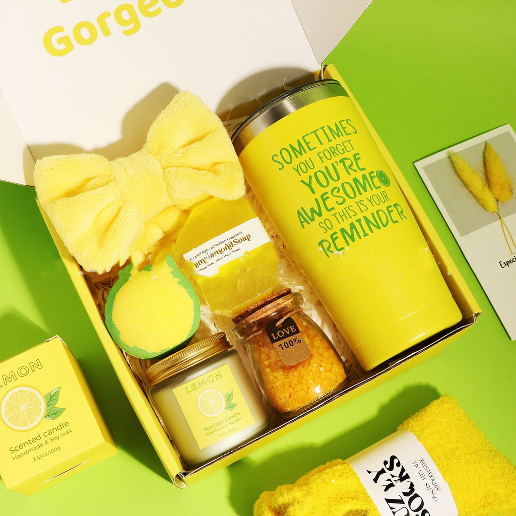 Bight Lemon Birthday Gift Basket