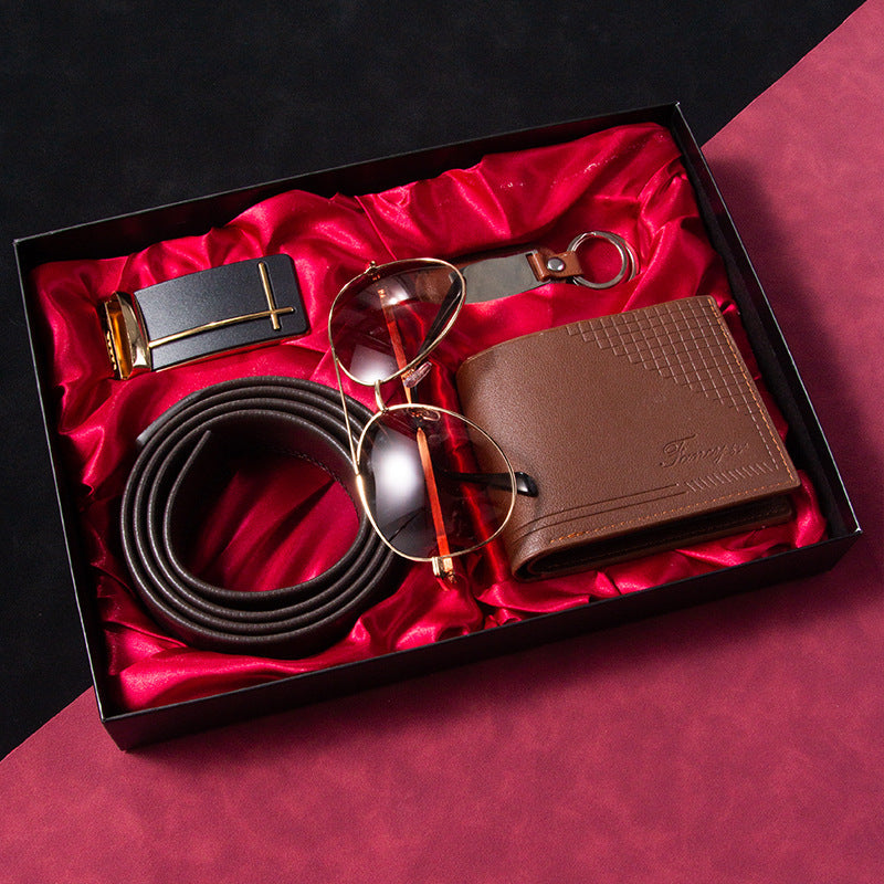 Men's Business Watch Belt Gift Basket