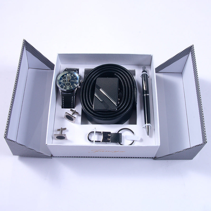 Men's Business Watch Belt Gift Basket