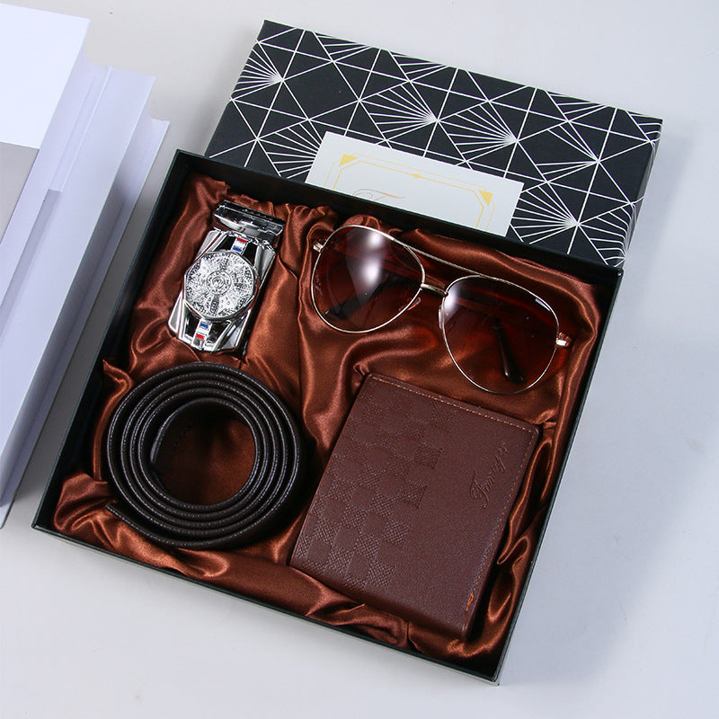 Men's Business Watch Belt Gift Basket