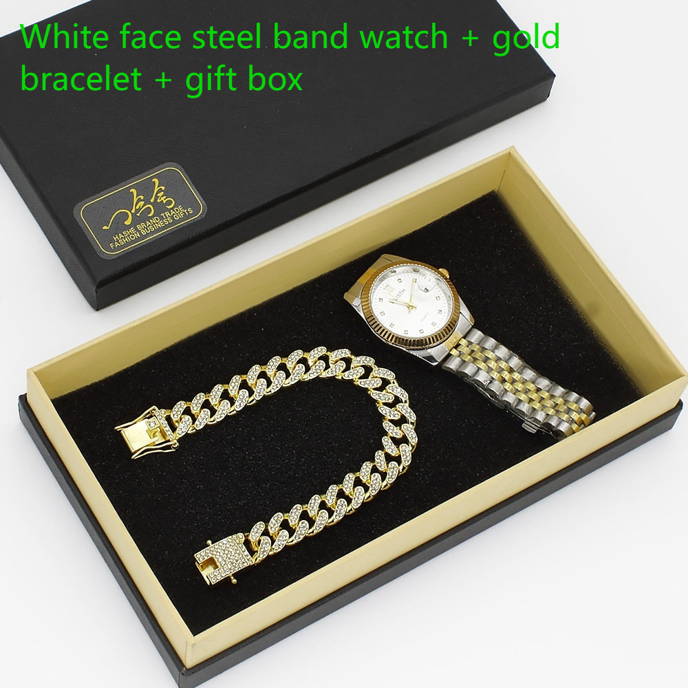 Wristwatch Glasses Men's Watch Business Gift Box
