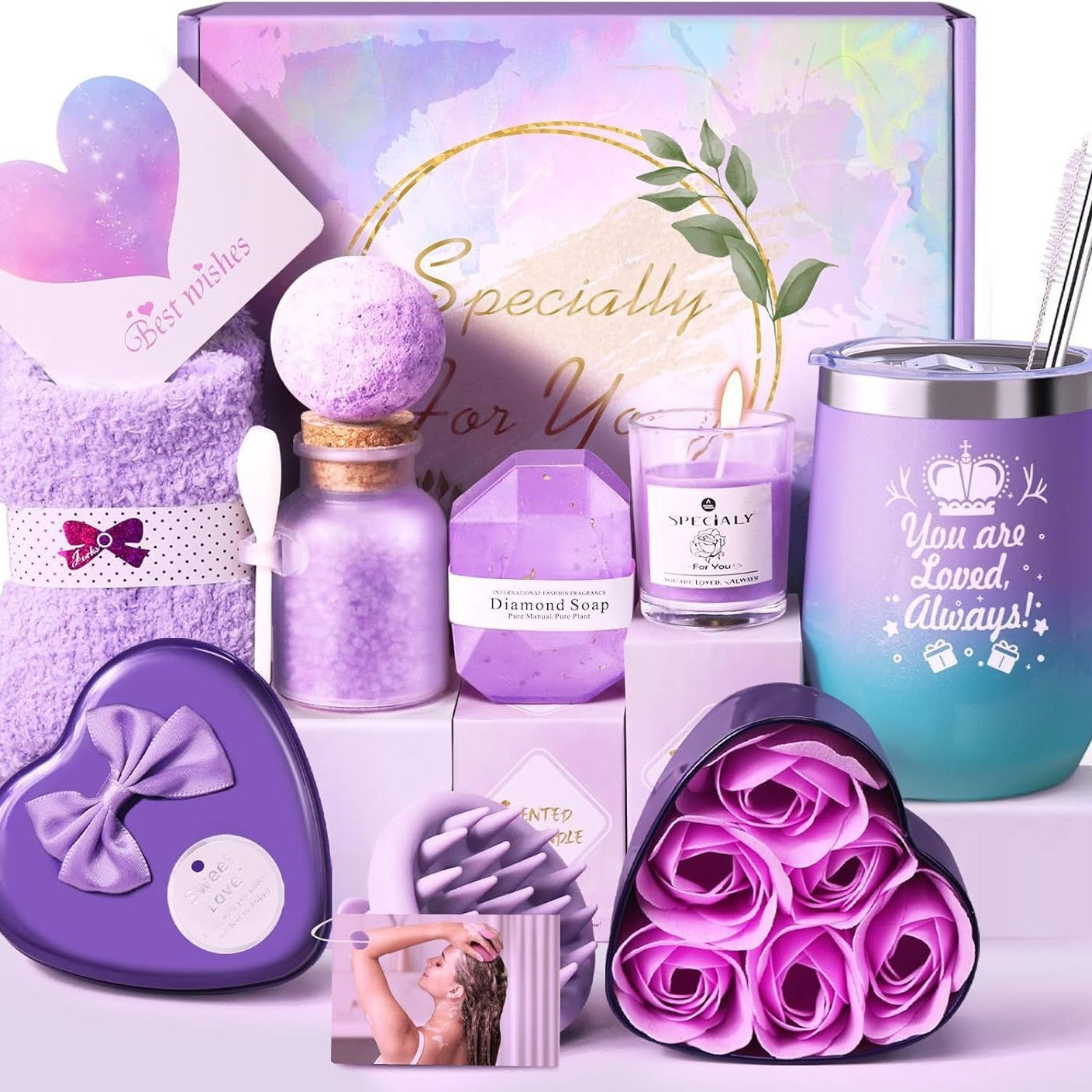 Aromatherapy Candle Bath Set Gift Box