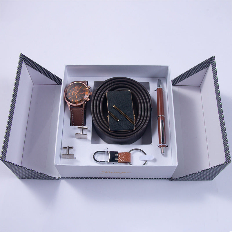 Men's Business Watch Belt Gift Basket