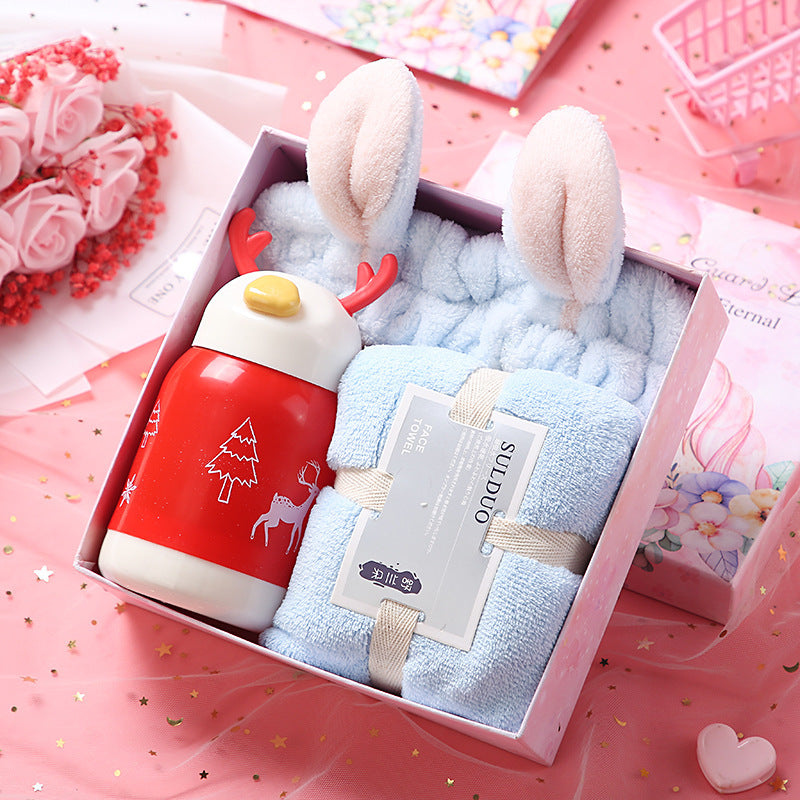 Birthday Girl Cup Towel Gift Basket