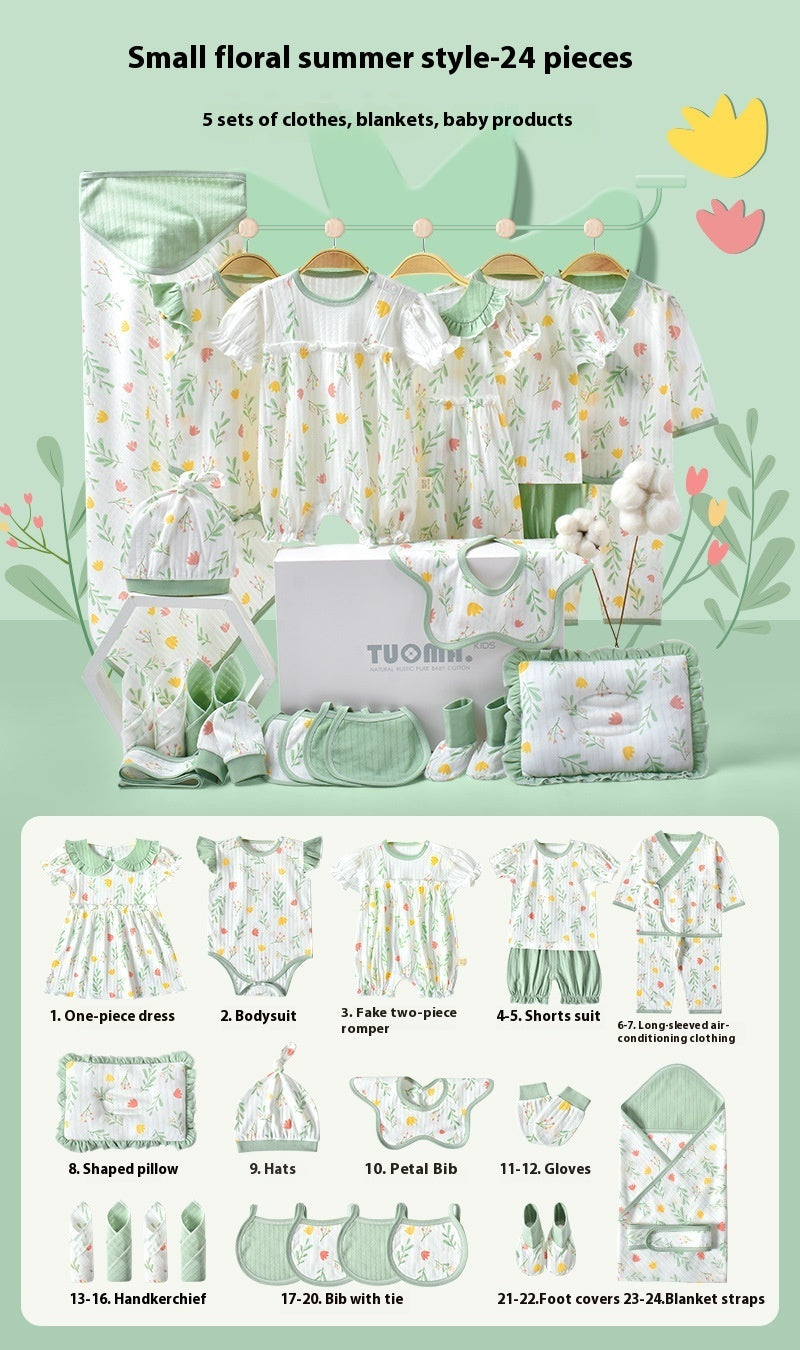 Babies Newborn Summer Thin Floral Gift Box