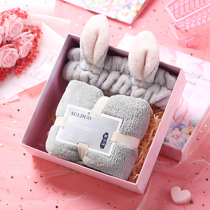 Birthday Girl Cup Towel Gift Basket