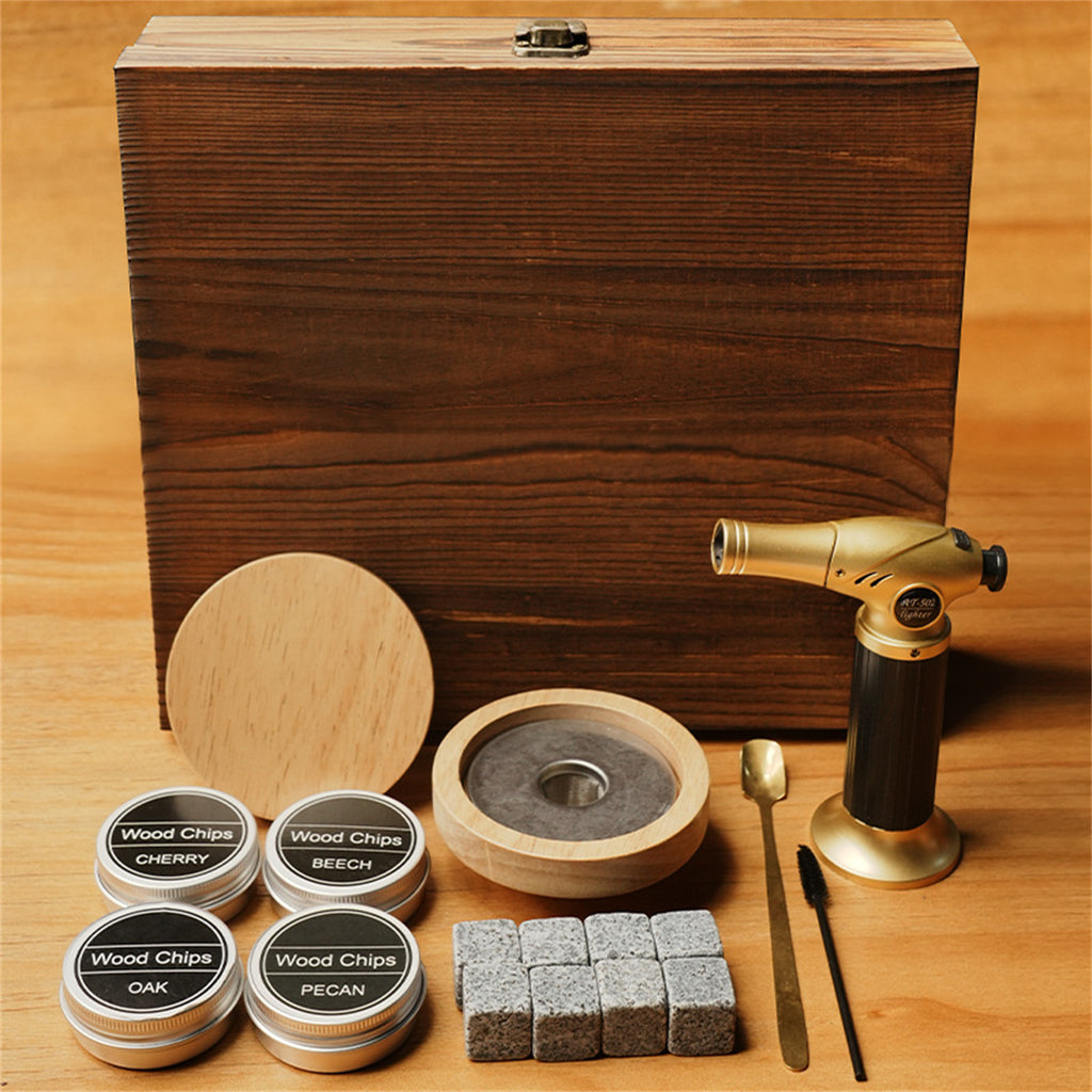 Wooden Cocktail Smoke Maker Gift Box