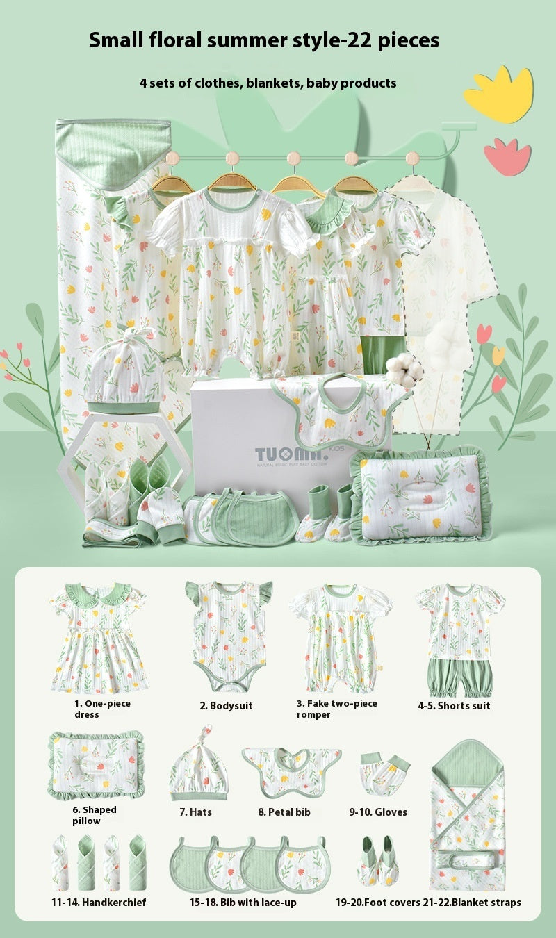 Babies Newborn Summer Thin Floral Gift Box
