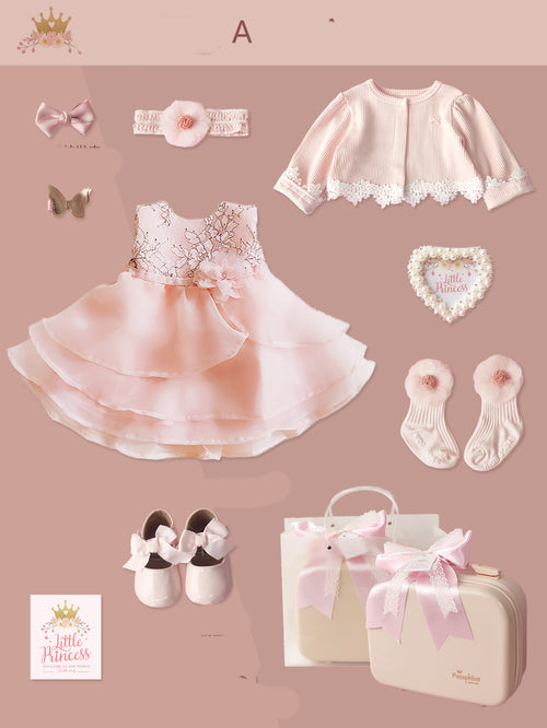 Baby High-End Gift Box Little Princess Dress Lace Dress