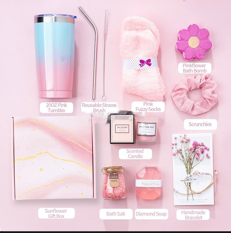 Aromatherapy Candle Bath Set Gift Box