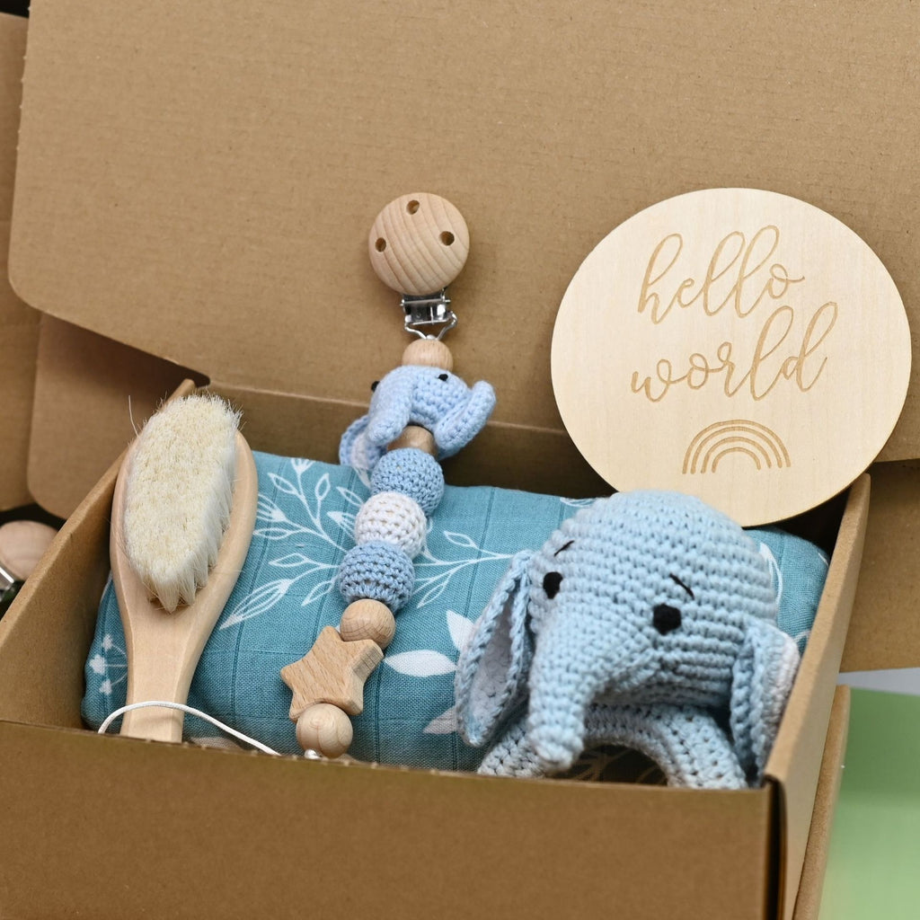 Baby Newborn Gift Basket Rattle Drum
